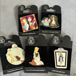 Disney Princess Enamel Pin Set - Multicolor